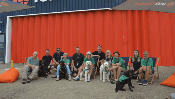 Ability dogs visit ICRTouch HQ