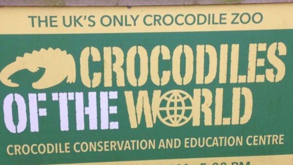 Crocodiles of the World attraction entrance sign