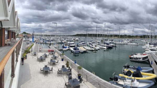 Balcony view from the Royal Southern Yacht Club, a customer of ICRTouch