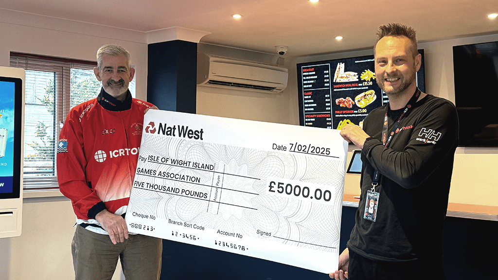 Colin ICRTouch CEO presenting check