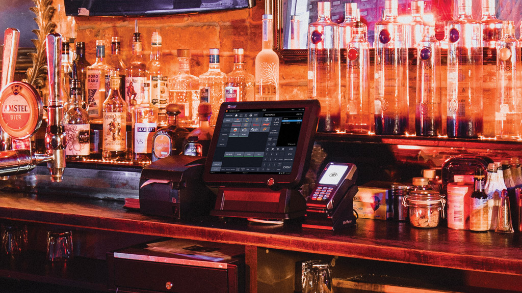 TouchPoint on till behind bar at nightclub