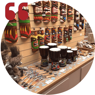 Oasis retail shop display