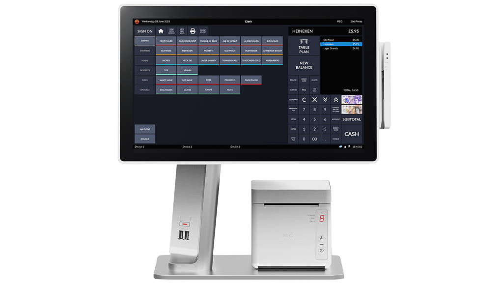TouchPoint ICRTouch EPoS till system for hospitality
