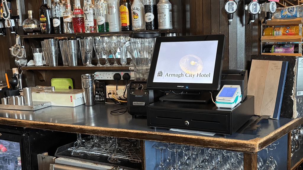 TouchPoint on the bar at the hotel