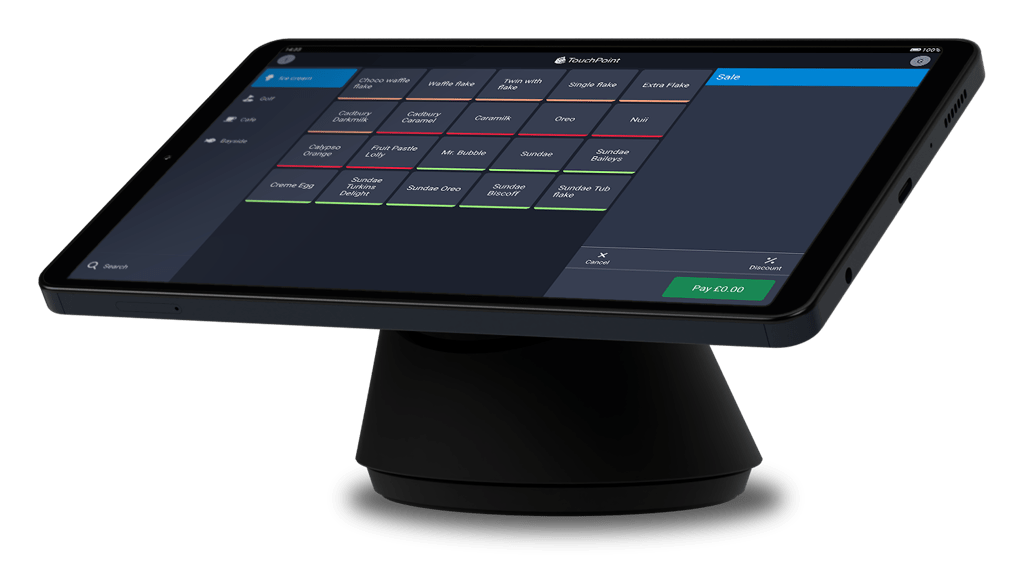 TouchPoint lite EPoS on tablet