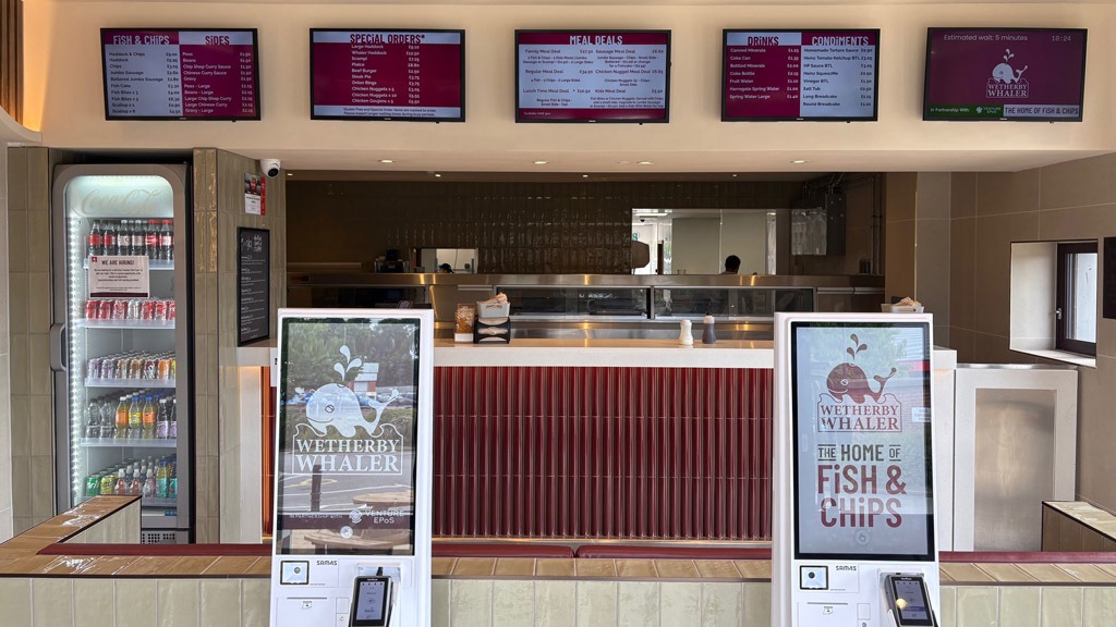 Kiosks and digital signage in Wetherby Whaler