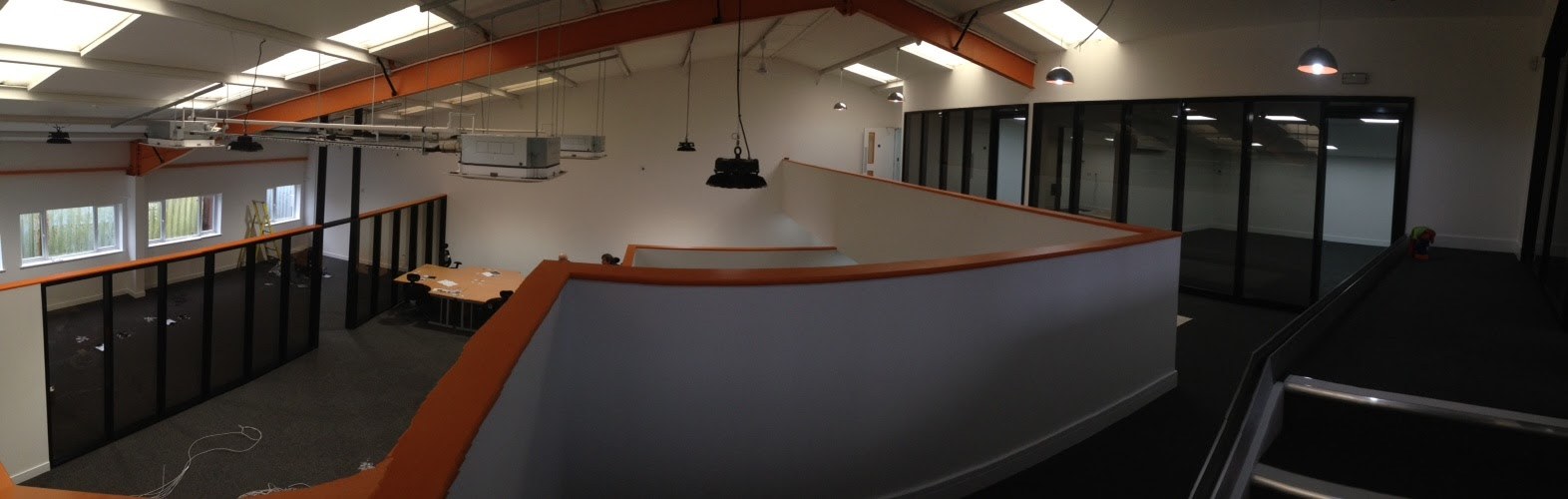 An in-progress phot of the new office build