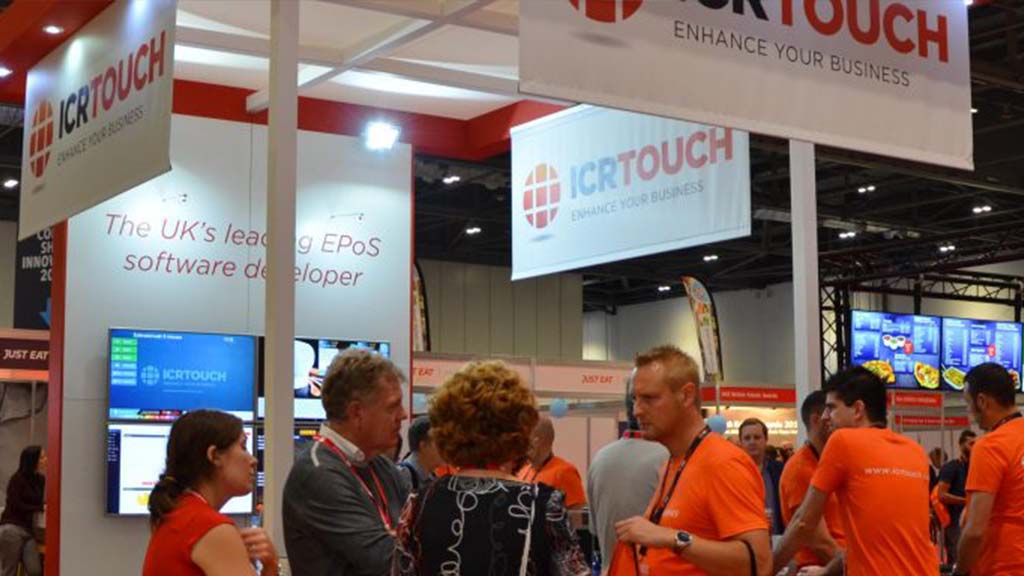ICRTouch stand at the Takeaway & Restaurant Expo