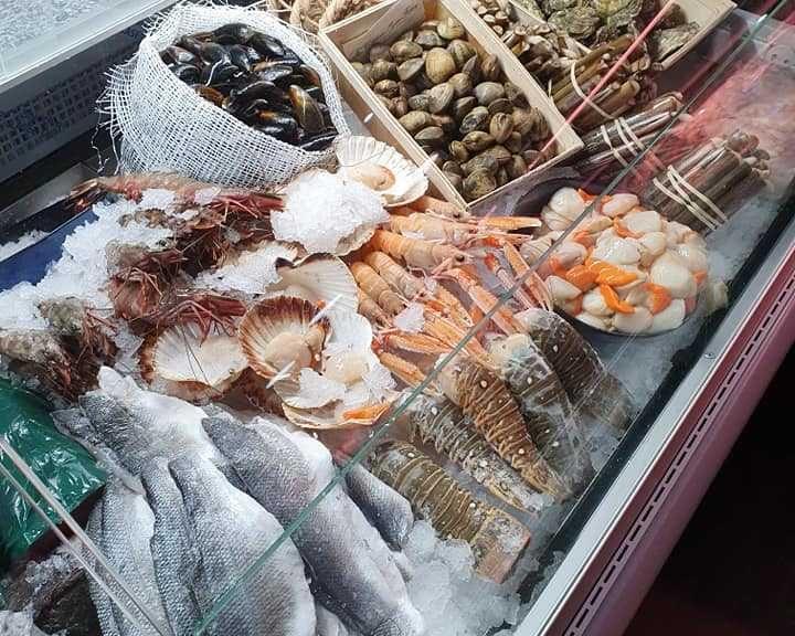 Seafood counter